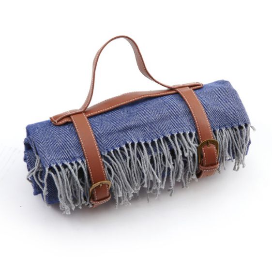 picknic blanket blue
