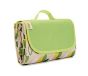 ByMoose Esterilla de playa plegable con asa hojas de color verde amarillo