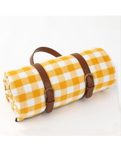 Picnic Blanket checkers yellow