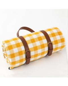 Picnic Blanket checkers yellow