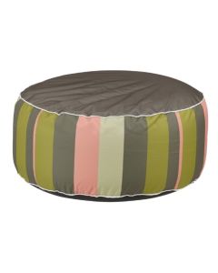 inflatable pouf striped green