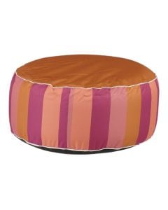 inflatable pouf striped orange-purple