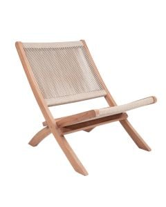 Rope lounge chair natural