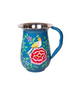 RVS handpainted jug India blue