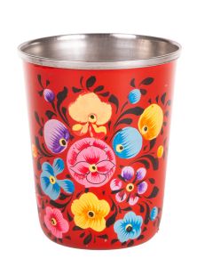 RVS handpainted small tumbler red