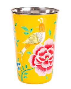 RVS handpainted tumbler yellow