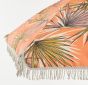 umbrella palmleaves orange detail