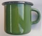 enamel mug darkgreen