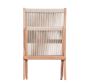 Rope lounge chair natural folded