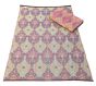 Plastic outdoor carpet Ikat terra/yellow/red