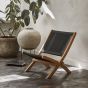 Rope Lounge chair foldable black