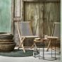 Rope chair foldable natural