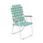 vintage outdoor camping chair green/white