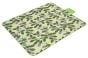 Foldable beachmat small leaves green
