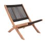Rope Lounge chair foldable black