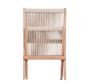 Rope lounge chair natural folded