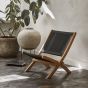 Rope Lounge chair foldable black