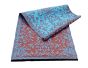 Outdoor-Teppich aus Kunststoff Japanische Blumen rostrot/aqua