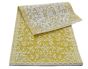 Outdoor-Teppich aus Kunststoff Japanische Blumen ocker/weiß