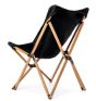 Foldable lounge chair Butterfly black