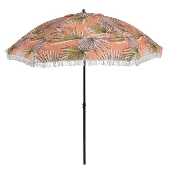 umbrella palmleaves orange