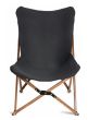 Klappbarer Liegestuhl Schmetterling, Butterfly chair schwarz