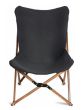 Foldable lounge chair Butterfly black