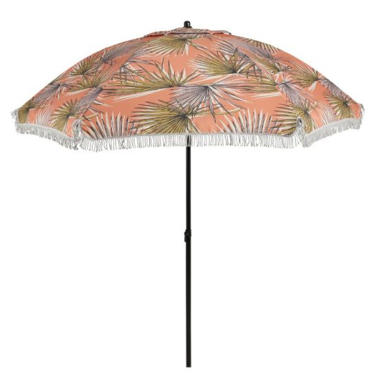 umbrella palmleaves orange